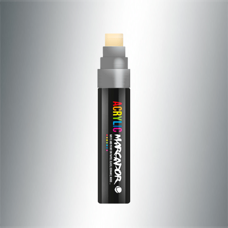 SILVER MARCADOR ACRYLIC 15MM